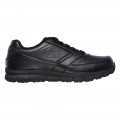 Skechers Lace Up Athletic W/ Sr Outsole ΜΑΥΡΟ